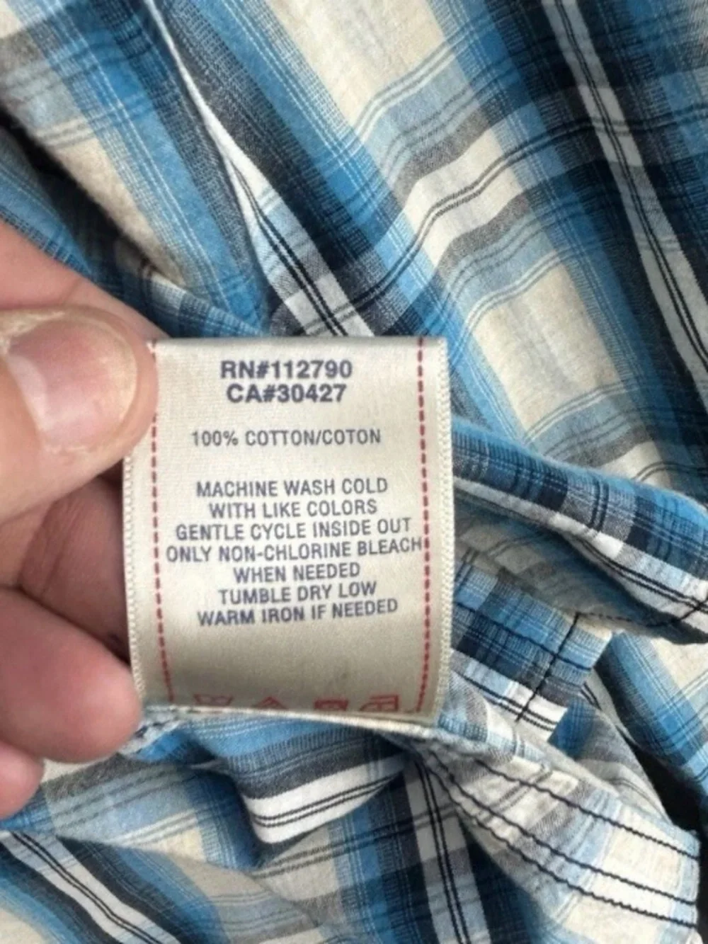 True Religion Men's Shirt Med Western Blue Plaid Pearl Snap Button Cowboy Core